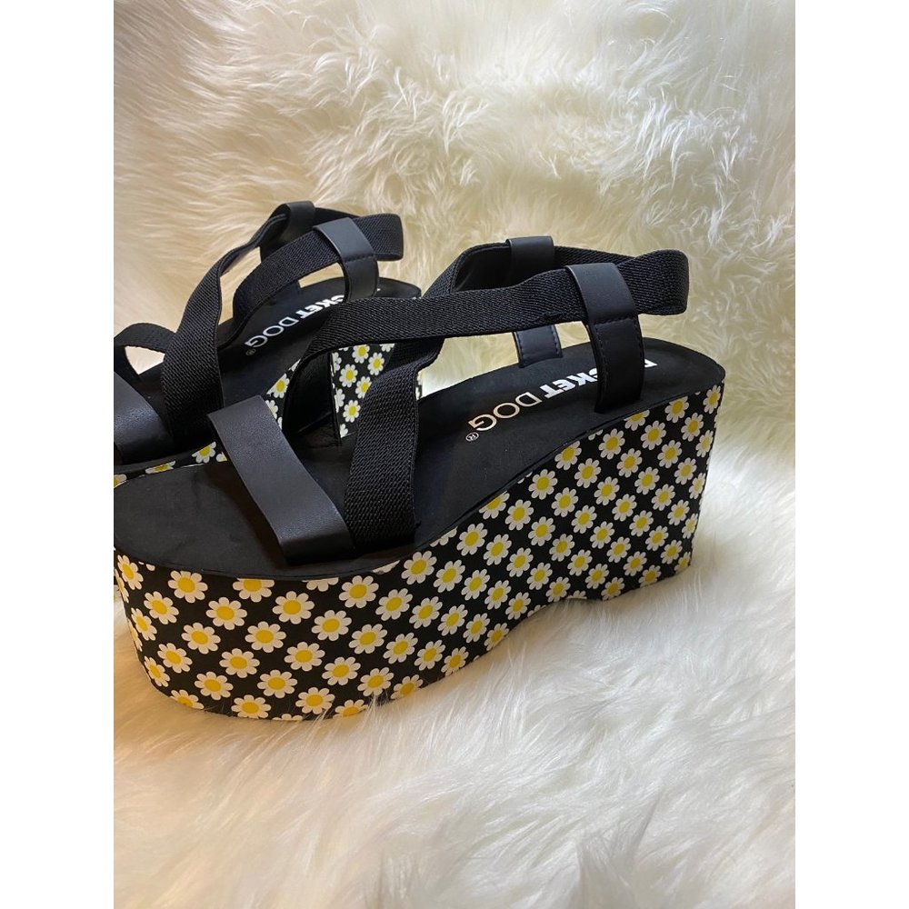 New Women Rocket Dog Platform Flower Sandals